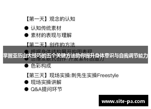 掌握亚历山大技巧的五个关键方法助你提升身体意识与自我调节能力