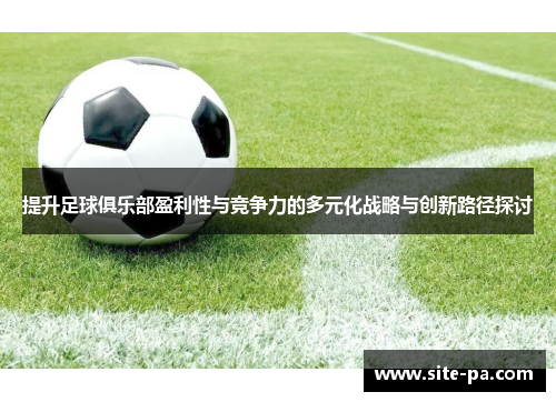 提升足球俱乐部盈利性与竞争力的多元化战略与创新路径探讨
