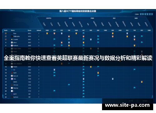 全面指南教你快速查看英超联赛最新赛况与数据分析和精彩解读